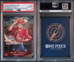 One Piece CCG Monkey D. Luffy P-001 PSA 10 Championship Promo Card Japanese - Image 3