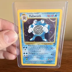 Pokemon TCG Poliwrath Base Set 2 015/130 Holo Rare 90 HP Stage 2 English Card - Image 1
