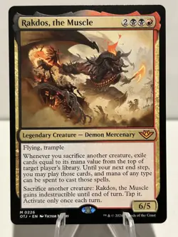 Rakdos, the Muscle 226 M Outlaws of Thunder Junction regular Near Mint MTG - Image 1