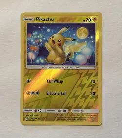 Pikachu 56/236 Reverse Holo Common Unified Minds Pokemon Card NM - Image 1