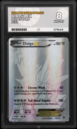 Pokemon TCG Dialga EX Card Phantom Forces Secret Rare 122/119 ACE 8 - Image 1