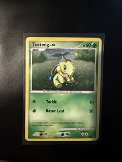 Pokemon TCG Turtwig Holo DP01 Promo Card 2007 LP. Top Swirl. - Image 2