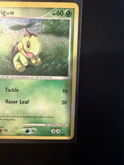 Pokemon TCG Turtwig Holo DP01 Promo Card 2007 LP. Top Swirl. - Image 3