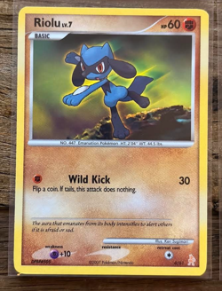 Riolu to Lucario Evolution Holo POP 8 + Error Card Rare Pokemon - LOT 4 Cards - Image 5