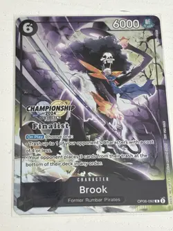Brook (Championship 2024 Finalist Card Set) OP06-092 One Piece Promotion - Image 1
