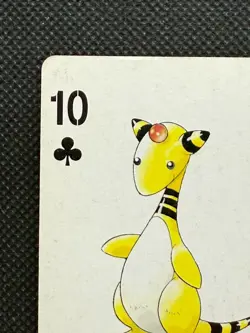 Pokemon Ampharos 10 of Clubs Silver Marill Deck Playing Card Poker Nintendo - Image 2