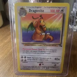 Dragonite 19/62 Fossil Rare 100 HP Pokemon TCG Card Wizards of the Coast 1999 - Image 1