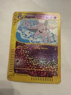 Espeon Aquapolis Box Topper Reverse Holo Card 6/12 Jumbo Edition - Image 1