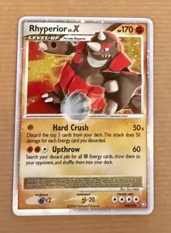 Pokemon TCG Rhyperior LV.X Legends Awakened 2008 Holo Card 145/146 LP/NM - Image 1