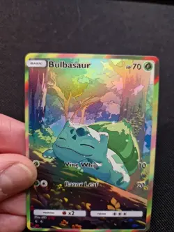 Bulbasaur Full Art Rainbow Holo Forest Rest Custom Promo Art Card - Image 2