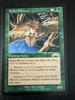Spike Weaver Exodus 1998 Green Rare Spike Creature Magic the Gathering - Image 1