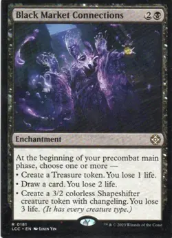 MTG: Lost Caverns of Ixalan Commander: Black Market Connections: LP Condition - Image 1