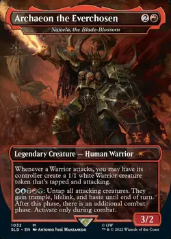 1 x Archaeon the Everchosen - Najeela, the Blade-Blossom - Borderless - Secret L - Image 1