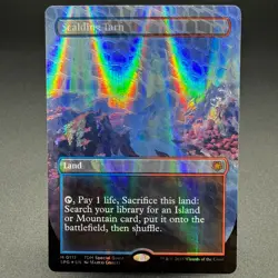 Scalding Tarn Borderless Dragonscale Foil Tarkir NM MTG - Image 1