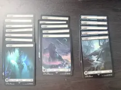 MtG Final Fantasy Full Art Basic Land Lot Of 82 - Image 2