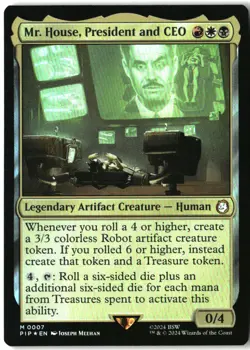 MTG Mr. House, President and CEO FOIL M Universes Beyond: Fallout 7 LP - Image 1