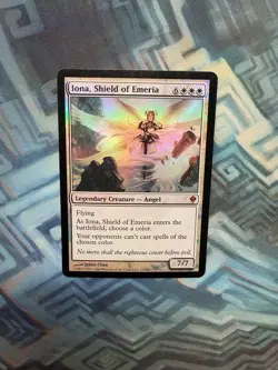 MTG Foil Iona, Shield of Emeria LP-/MP+ Zendikar - Image 1