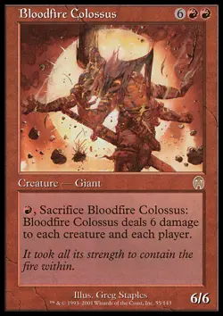 MTG Magic the Gathering Bloodfire Colossus (55/148) Apocalypse MP - Image 1
