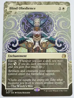 MTG Blind Obedience [Wilds of Eldraine Enchanting Tales] NM - Image 1