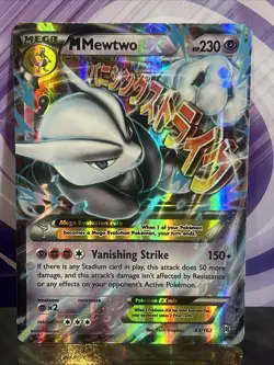 M Mewtwo EX - 63/162 - Mega - Ultra Rare - XY BreakThrough - Pokemon TCG Card LP - Image 1