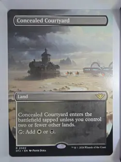 Concealed Courtyard (Borderless)- R302 - MTG - Outlaws of Thunder Junction (OTJ) - Image 1
