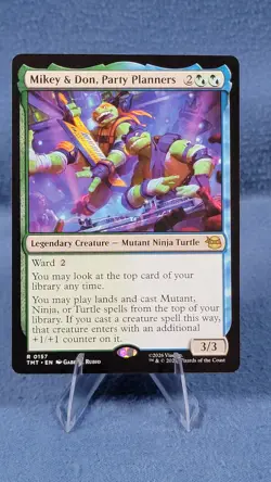 Mikey and Don Party Planners - Teenage Mutant Ninja Turtles - MtG - NM A 🔮 - Image 1
