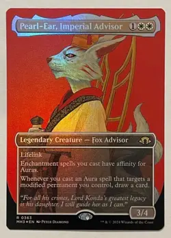 Pearl-Ear, Imperial Advisor Borderless Foil - Modern Horizons 3 MTG - Image 1