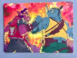 Bebop & Rocksteady Art Card (29/54) NM - Teenage Mutant Ninja Turtles MTG TMNT - Image 1