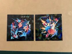 Mega Charizard & Lucario X Pokemon Center Limited Mega Evolution Sticker (Lot 2) - Image 1