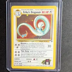Pokemon Erika's Dragonair Holo Rare 80HP Gym Heroes 4/132 English Unlimited 2000 - Image 1