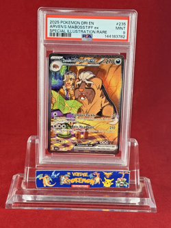 2025 POKEMON Destined Rivals ARVEN'S MABOSSTIFF EX SIR Card #235 PSA 10 - Image 1