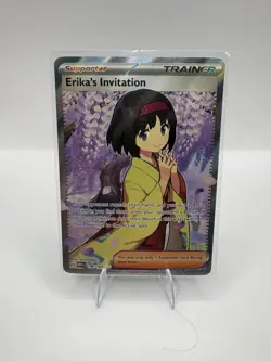 Pokemon TCG Scarlet & Violet Trainer Supporter Erika's Invitation 196/165 - Image 1