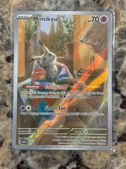 Pokemon Mimikyu 075 SVP Promo Basic HP70 Full Art Holo Scarlet & Violet English - Image 1