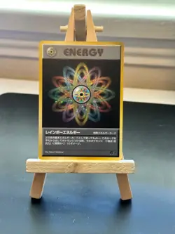 1996 Pokemon Japanese Rocket Gang Rainbow Energy Holo Vintage NM+ (OLD BACK!!!) - Image 1