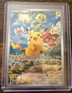 Pikachu - 027 (Pokemon Center Exclusive) 027 Sv: Scarlet & Violet Promo Cards - Image 1