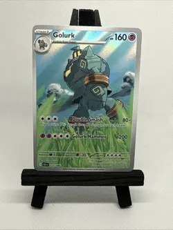 Golurk 123/086 Black Bolt Illustration Rare Holo Pokemon TCG Card NM - Image 1