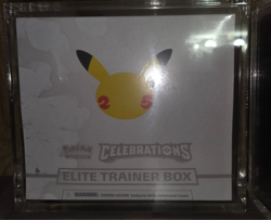 Pokemon Celebrations ETB Elite Trainer Box 25th anniversary Acrylic case 820650809439 - Image 1