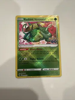 Pokemon TCG Radiant Venusaur Pokemon GO 004/078 Holo Radiant Rare - Image 1