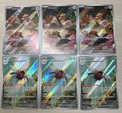 Lot Of 6: Pokemon Mega Evolution - Ninjask 137/132, Spearow 151/132 - Image 1