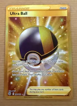 Pokemon TCG Ultra Ball Card Secret Rare Brilliant Stars 186/172 - Near Mint - Image 1