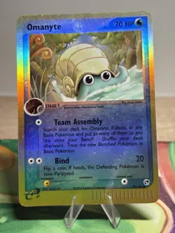 Omanyte 70/100 EX Sandstorm E Series Reverse Holo Pokemon Trading Card LP - Image 1