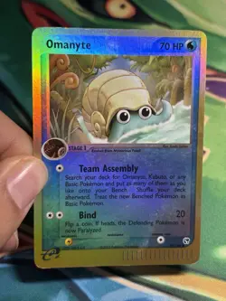 Omanyte 70/100 EX Sandstorm E Series Reverse Holo Pokemon Trading Card LP - Image 3