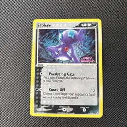 Pokemon Card EX Holon Phantoms Reverse Holo Sableye 31/110 Rare Stamped NM! - Image 1