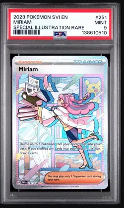 2023 POKEMON SVI EN-SCARLET & VIOLET SPECIAL ILLUSTRATION RARE MIRIAM PSA 9 OC - Image 1