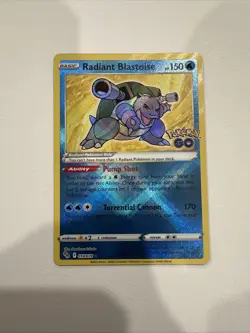 Pokemon Radiant Blastoise 018/078 (NM) - Pokemon GO - Holo Rare - Pokemon TCG - Image 1