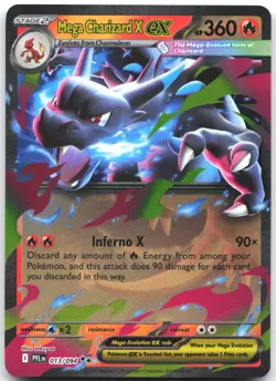 Mega Charizard X ex 013/094 Double Rare Phantasmal Flames Pokemon Near Mint - Image 1