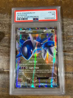 POKEMON 2015 XY Black Star Promos LATIOS EX #XY72 PSA 7 RARE - Image 1