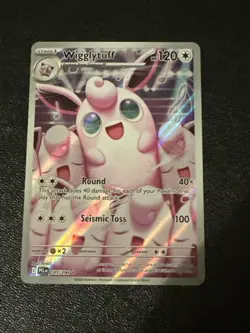 Pokemon TCG Mega Evolution Phantasmal Flames Wigglytuff Full Art Holo 105/094 - Image 1