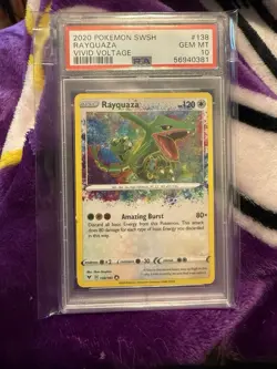 Rayquaza 138/185 Vivid Voltage Pokemon PSA 10 - Image 1