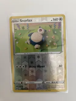 Pokemon TCG Snorlax Crown Zenith Reverse Holo Card 109/159 NM Condition - Image 1